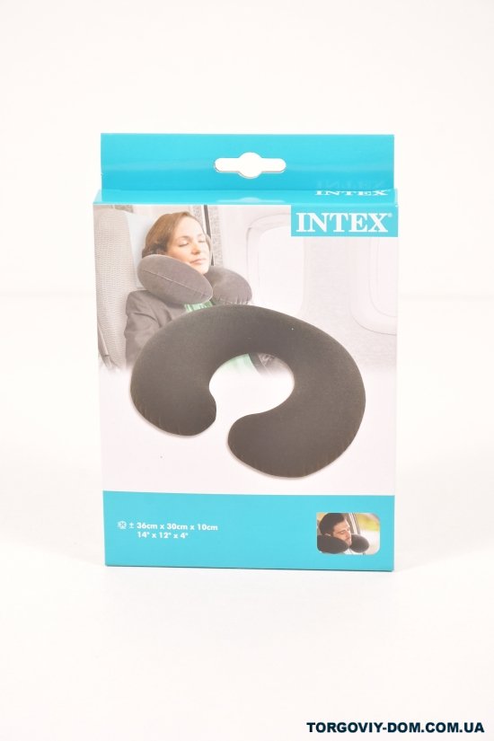 Подушка-подголовник INTEX 33*25*8 см. "дорожная" арт.68675