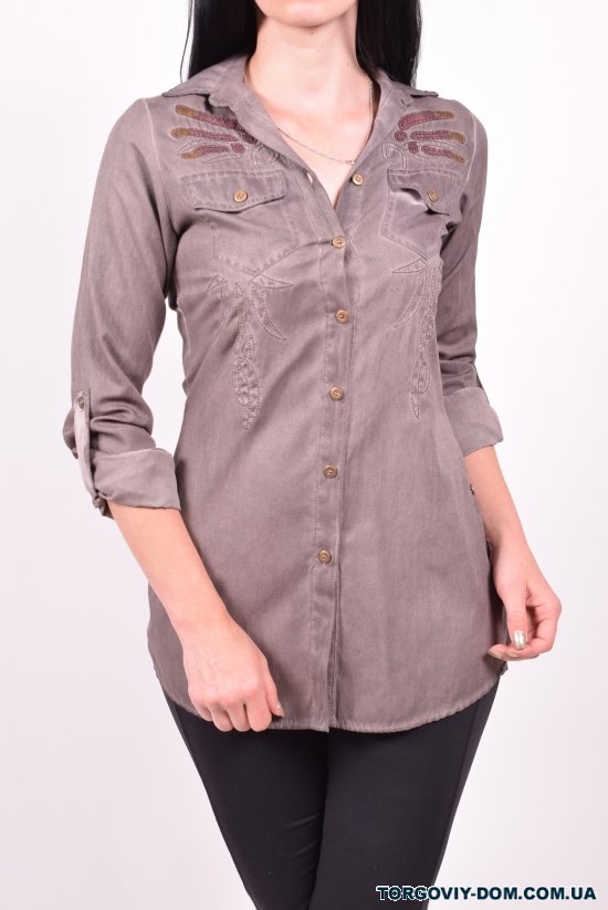 Рубашка женская котоновая QUEEN Размер в наличии : 40 арт.1223