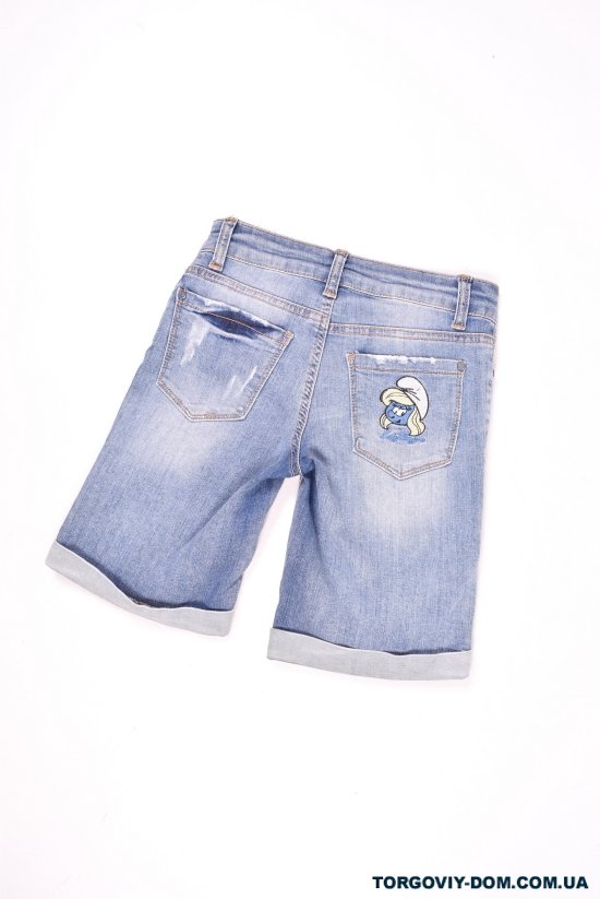 Шорти джинсові стрейчеві з поясом LFG Розміри в наявності : 25, 26, 27 арт.0735