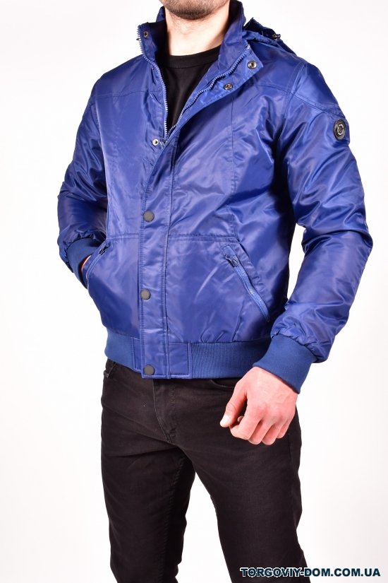Куртка мужская демисезонная из плащёвки (цв.синий) Размеры в наличии : 48, 50, 52, 54, 56 арт.7490.