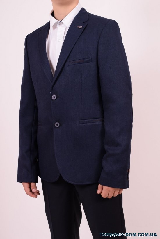 Піджак класичний для хлопчика Slim Fit (color 0747) Palmiro Rossi Розмір в наявності : 46 арт.4021/0747