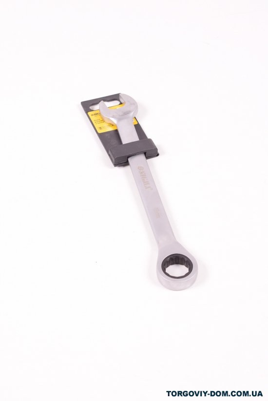 Ключ рожково-накидной трещоточный 19мм CrV SATINE арт.6022191