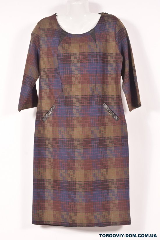 Платье женское рукав 3/4 GICCA (Elastane 3%,Polyester 97%) Размер в наличии : 48 арт.0186728CBR