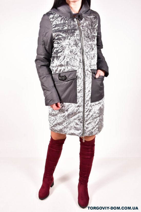 Куртка жіноча комбінована демісезонна Boruoss Розміри в наявності : 44, 46 арт.E8102
