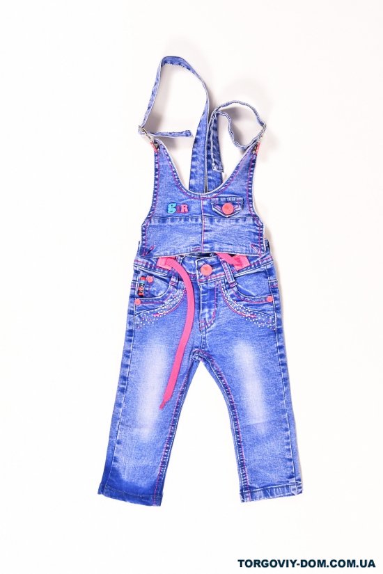 Комбинезон для девочки джинсовый Фрайерок и Фифочка Рост в наличии : 74 арт.A03,