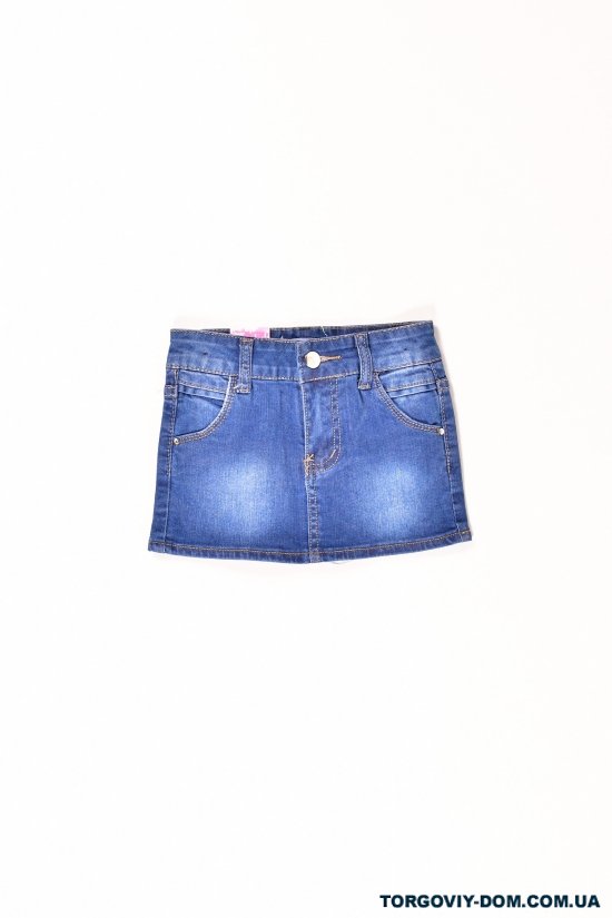 Юбка для девочки джинсовая D&S (Cotton 85%,Polyester 15%) Рост в наличии : 68, 74, 86, 92 арт.SK1805,