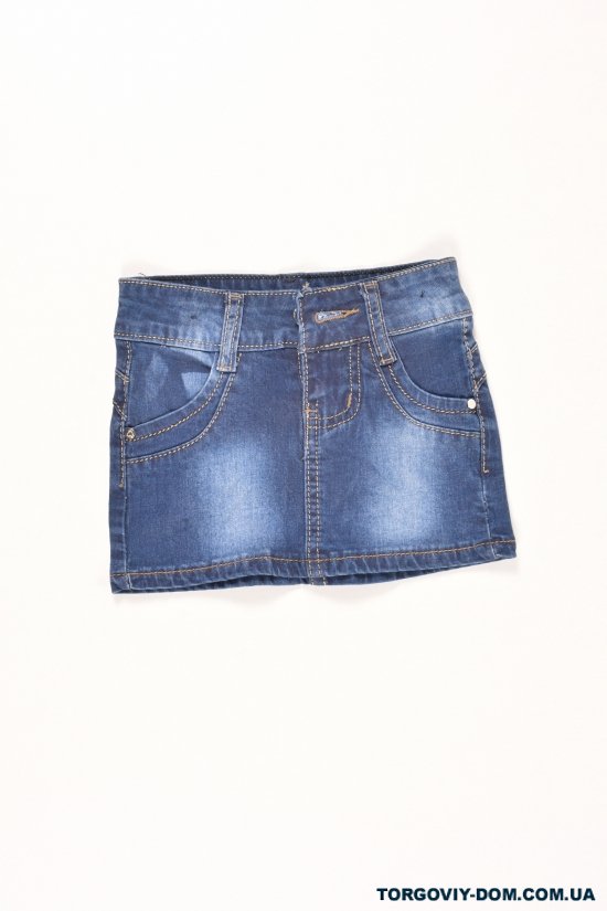 Юбка для девочки джинсовая D/S (Cotton 85%,Polyester 15%) Рост в наличии : 74, 80 арт.17751