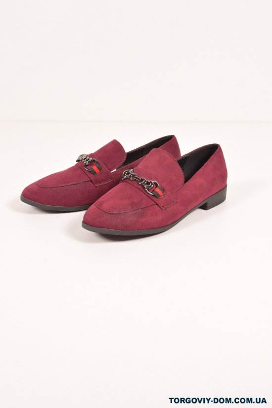 Туфли женские (цв.бордовый) Meideli Размер в наличии : 36 арт.600-53