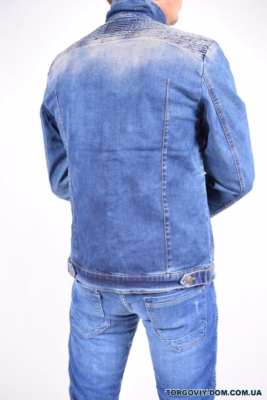 Піджак джинсовий чоловічий (кол. Темно-синій) "BigCastino" Розмір в наявності : 44 арт.2028