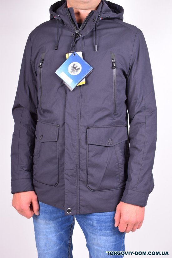Куртка мужская (цв.т/синий) демисезонная из плащевки  BOOS JACK Размер в наличии : 46 арт.J-1820