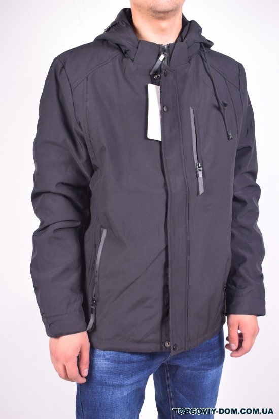 Куртка мужская демисезонная (цв.черный) USMAN Размеры в наличии : 46, 48, 50, 52, 54, 56 арт.H-1801