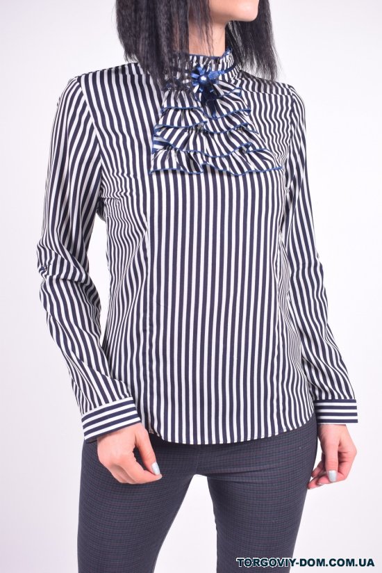 Блузка жіноча шифонова (кол. Синій / білий) ESAY Розмір в наявності : 40 арт.7793/1E