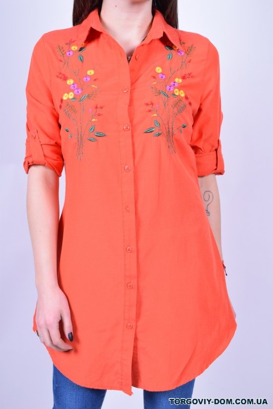 Рубашка-туника женская (цв.коралловый) Madoy Размер в наличии : 40 арт.26