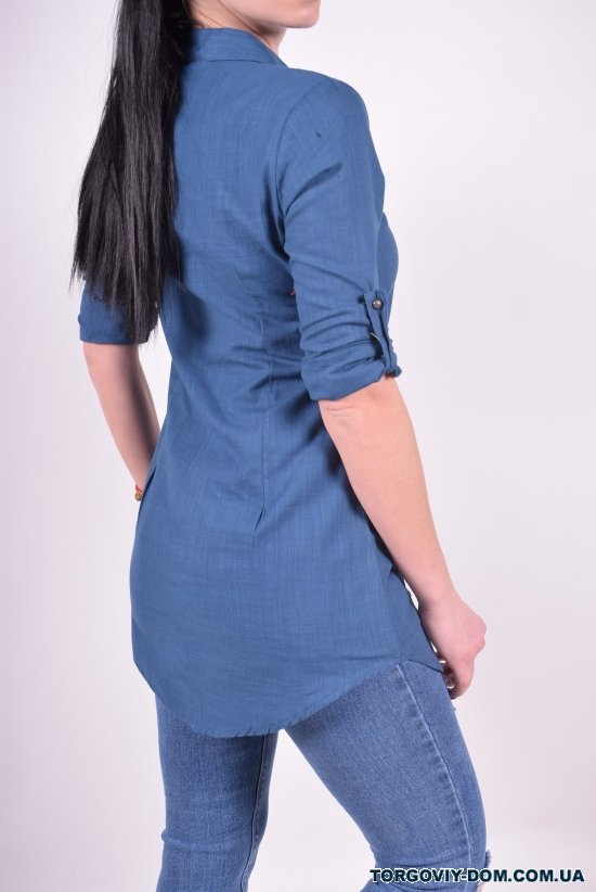 Рубашка-туника женская (цв.синий) Madoy Размер в наличии : 40 арт.48