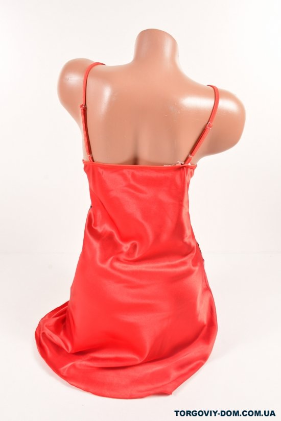 Ночная рубашка (цв.красный) женская из шелка размеры Sistina Размер в наличии : 42 арт.349