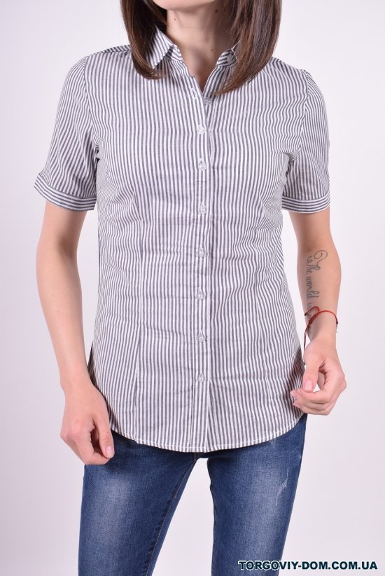 Рубашка  женская (цв.серый) Размеры в наличии : 40, 42, 44, 46 арт.A89001