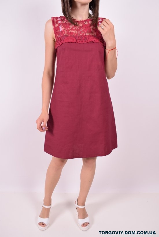 Платье женское (цв. бордовый) Svitanok Размер в наличии : 40 арт.8503