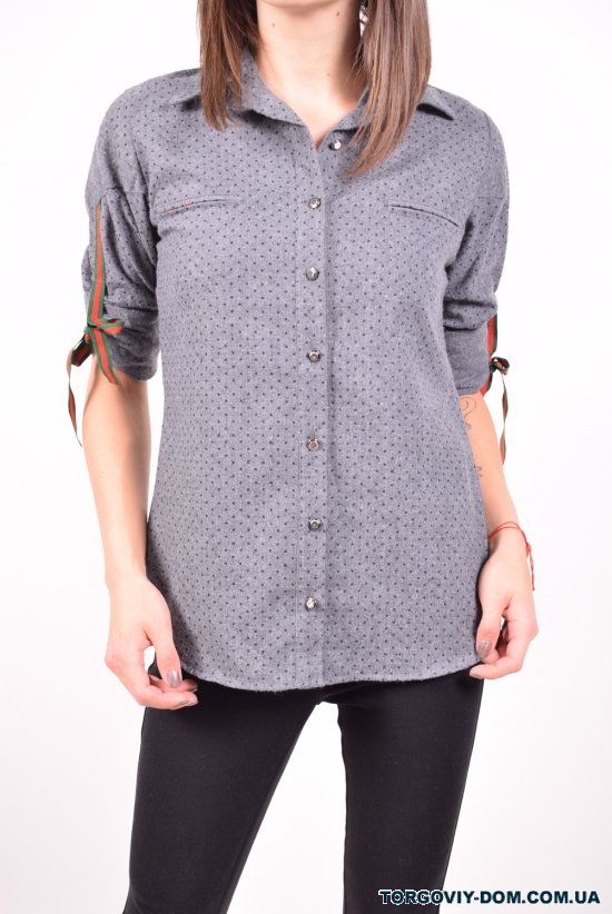 Рубашка женская байковая (цв.серый) Rimoda Размер в наличии : 42 арт.7404