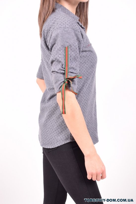 Рубашка женская байковая (цв.серый) Rimoda Размеры в наличии : 42, 44, 46, 48, 50 арт.7404