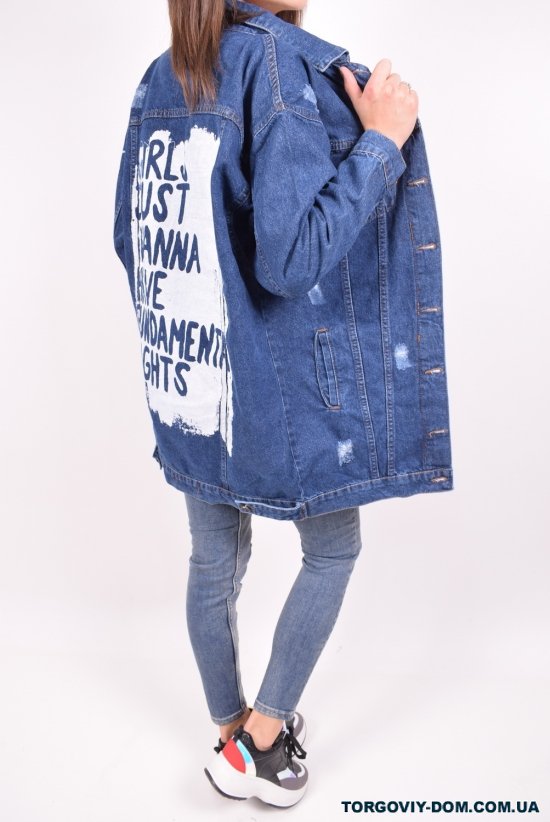 Пиджак джинсовый женский (color 2) Lady Forgina Размеры в наличии : 40, 42 арт.3321