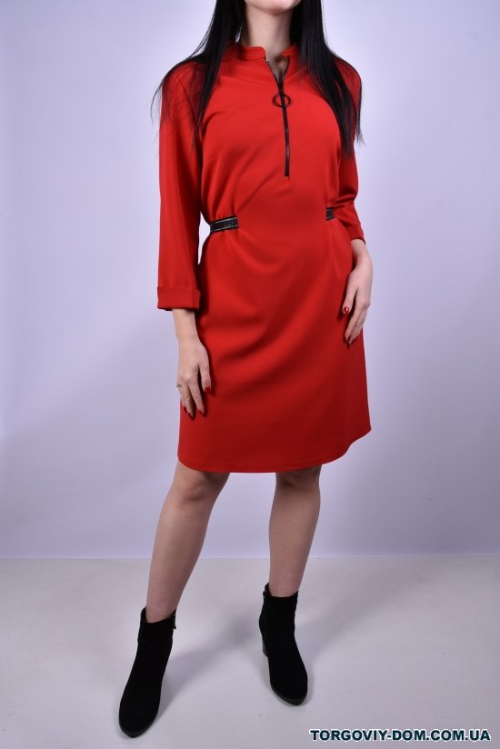 Платье женское (цв.красный)  Salkim Размеры в наличии : 42, 46, 48 арт.012-77541