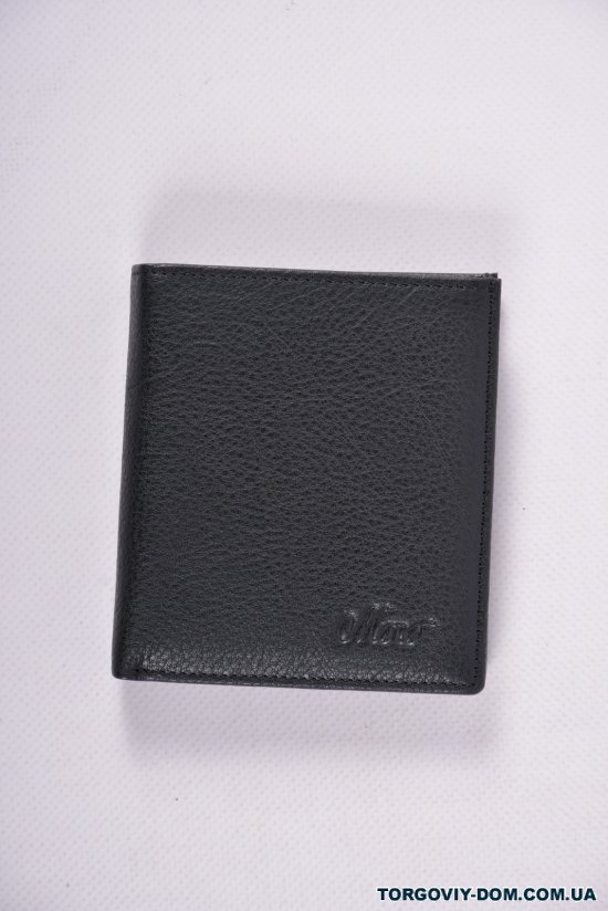 Гаманець чоловічий шкіряний розмір 10/9 см (кол. чорний) "Moro" арт.508