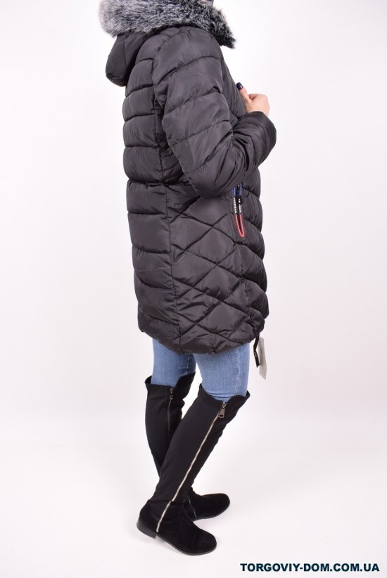 Куртка женская  (цв.черный)  демисезонная  из плащевки Размер в наличии : 38 арт.716
