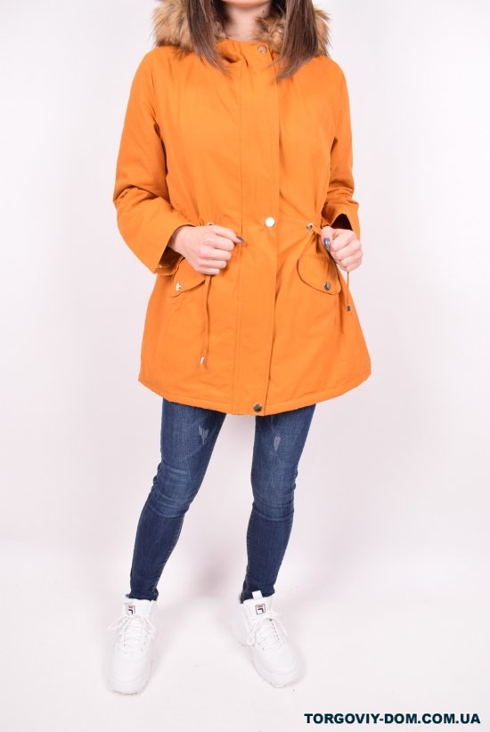 Куртка женская  (цв.горчичный)  демисезонная HISSET Размеры в наличии : 38, 40 арт.1018