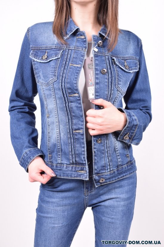 Пиджак женский джинсовый "X&D FASHION" Размеры в наличии : 38, 40, 42, 44, 46 арт.L004