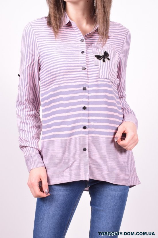 Рубашка женская  (цв.розовый/серый) C.&ot Размер в наличии : 42 арт.A1262