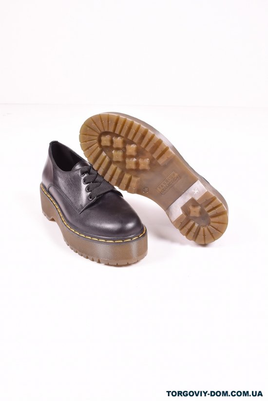 Туфлі жіночі з натуральної шкіри (кол. Чорний) OLLI Розміри в наявності : 36, 37, 38, 39, 40, 41 арт.T-32-ASTRA