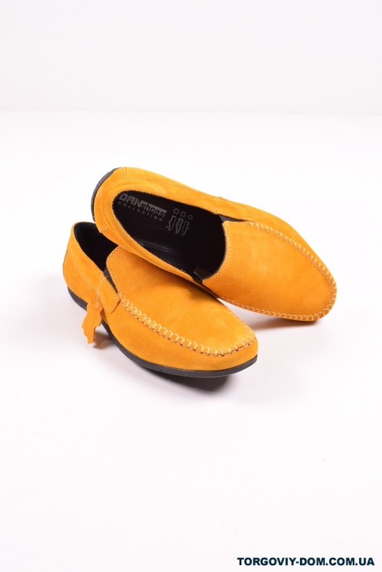 Мокасини чоловічі з натуральної замші (кол. Жовтий) DAN shoes Розмір в наявності : 42 арт.70S003-4желт