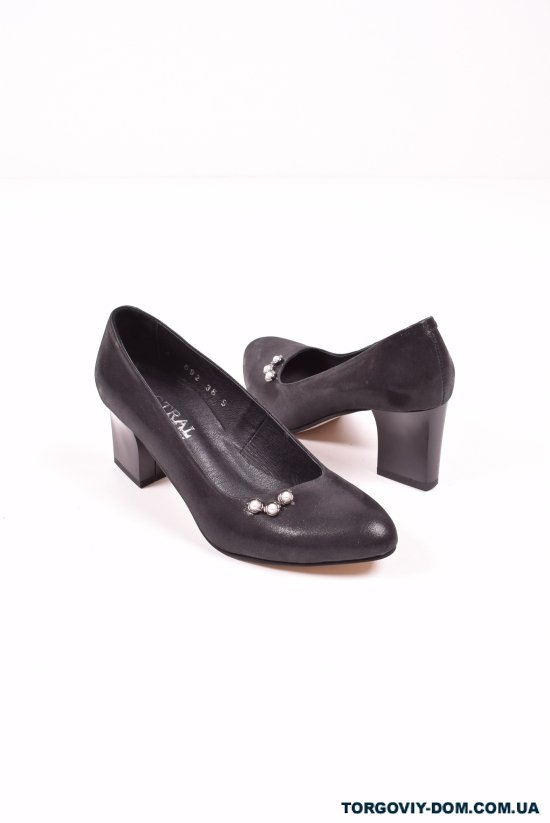 Туфлі жіночі з натуральної шкіри (кол. Чорний) MISTRAL Розмір в наявності : 37 арт.T692