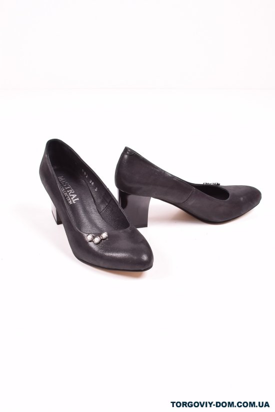 Туфлі жіночі з натуральної шкіри (кол. Чорний) MISTRAL Розмір в наявності : 37 арт.T692