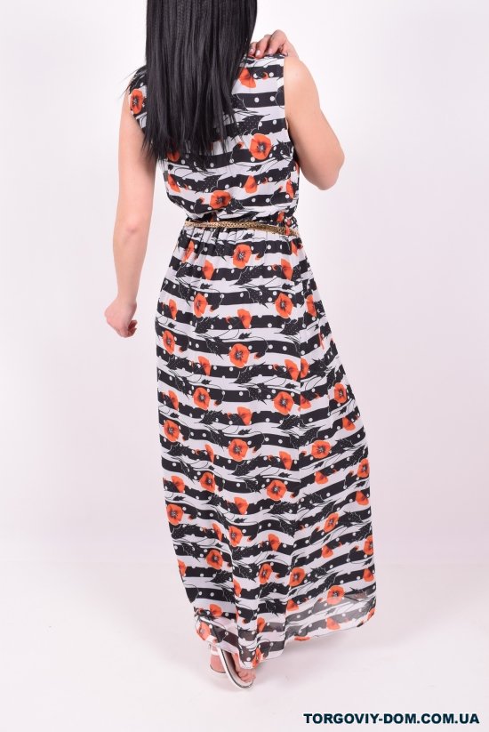 Сукня жіноча шифонове з поясом Розмір в наявності : 44 арт.2103