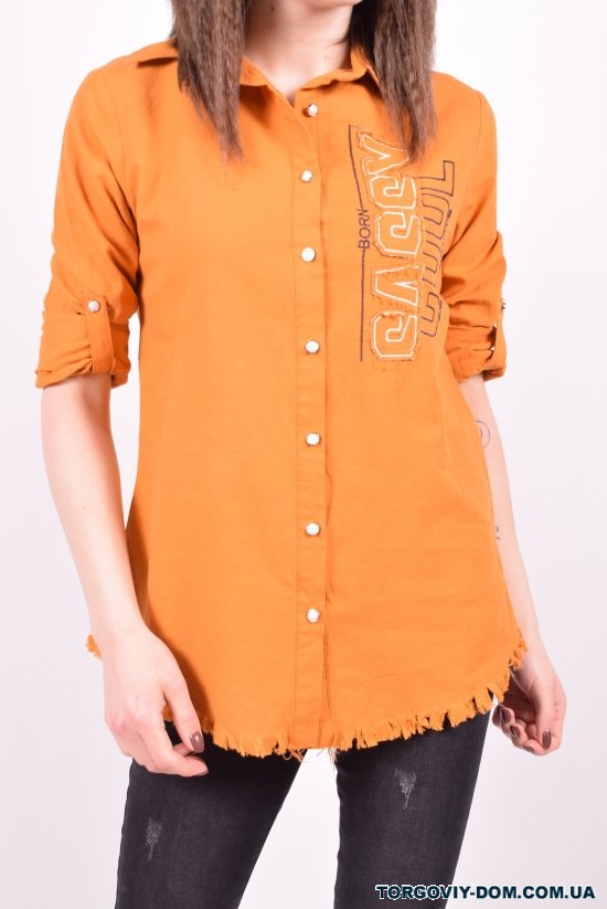 Рубашка женская (цв.горчичный) Madoy Размер в наличии : 40 арт.5101