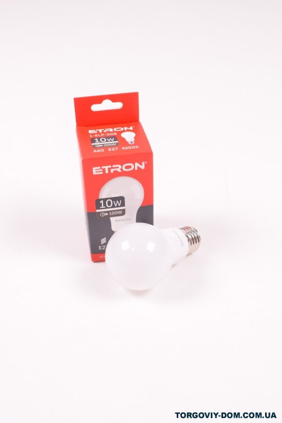 Лампа светодиодная 10W 4200К. Е27 ETRON Spotlight арт.1-ELP-008