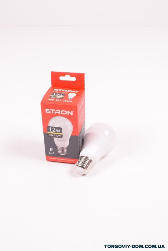 Лампа світлодіодна Light Power (12W, цоколь E27, A60, 3000К) ETRON арт.1-ELP-005