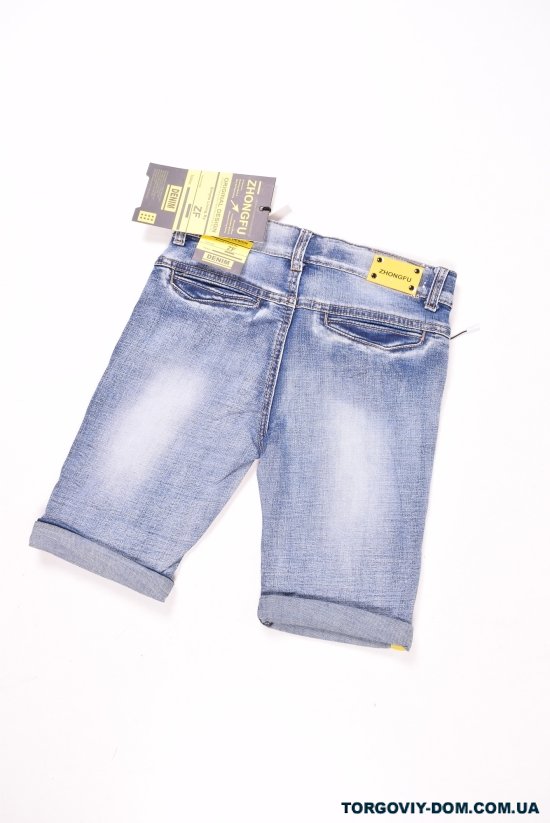 Шорти джинсові для хлопчика (кол. Синій) "ZHONGFU" Зріст в наявності : 146 арт.BC-10281