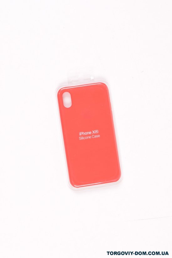 Силиконовый чехол iPhone Xr (внутренняя отделка - микрофибра) Red-22 арт.iPhone Xr