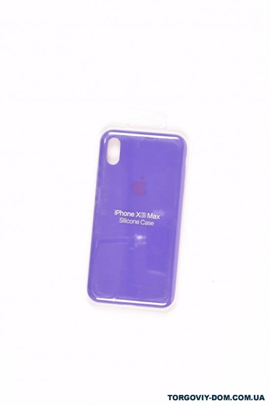 Силиконовый чехол iPhone Xs Max (внутренняя отделка - микрофибра) Violet-14 арт.iPhone Xs Max