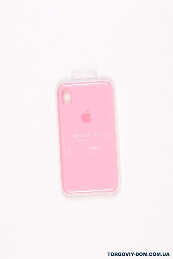 Силиконовый чехол iPhone Xs Max (внутренняя отделка - микрофибра) Pink-13 арт.iPhone Xs Max
