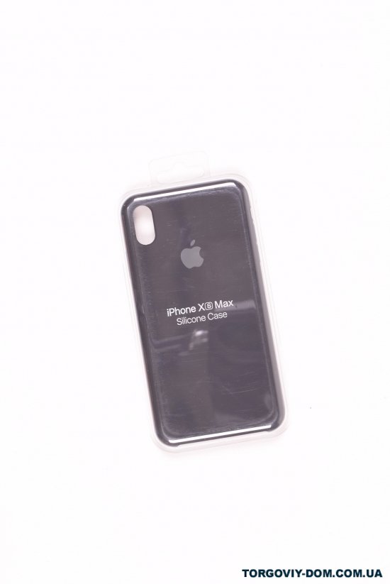 Силіконовий чохол iPhone Xs Max (внутрішня обробка - мікрофібра) Black-1 арт.iPhone Xs Max