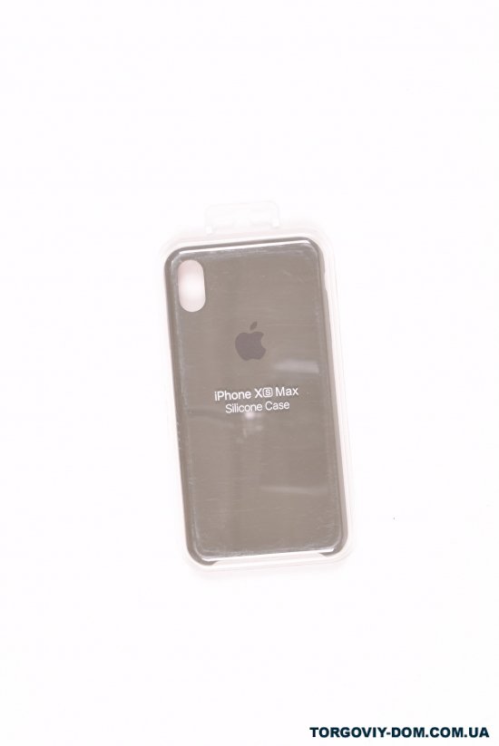 Силиконовый чехол iPhone Xs Max (внутренняя отделка - микрофибра) Dark Olive-29 арт.iPhone Xs Max