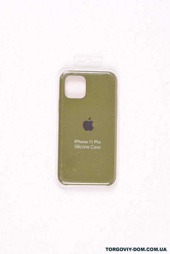 Силиконовый чехол iPhone 11 Pro (внутренняя отделка - микрофибра) Khaki-8 арт.iPhone 11 Pro