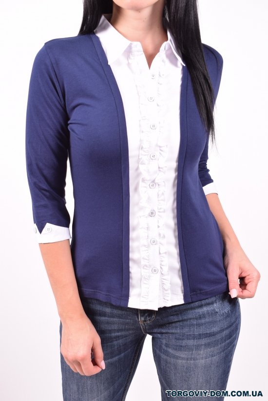 Блузка жіноча стрейчева BASE Розміри в наявності : 40, 42, 44, 46, 48 арт.B6099-1