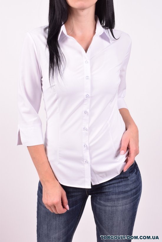Блузка жіноча стрейчева (кол. білий) BASE Розмір в наявності : 42 арт.B1487