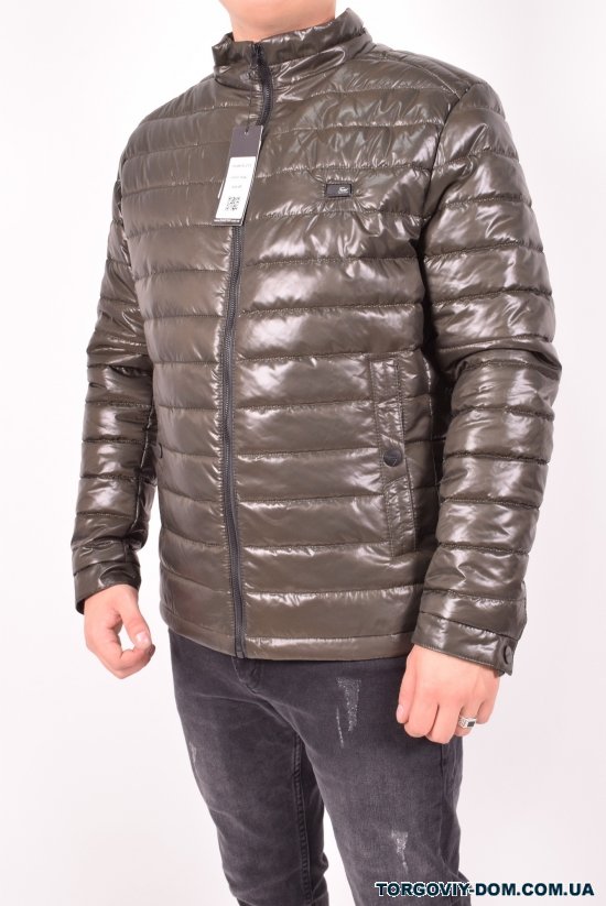 Куртка мужская из плащевки  (цв.хаки) демисезонная DANSTAR Размер в наличии : 48 арт.K-215