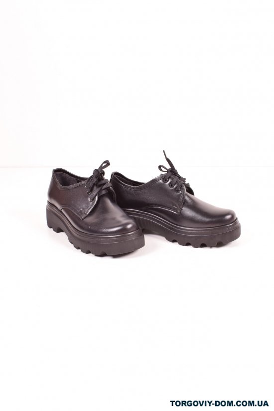 Туфлі жіночі з натуральної (кол. Чорний) шкіри MISTRAL Розмір в наявності : 41 арт.T768