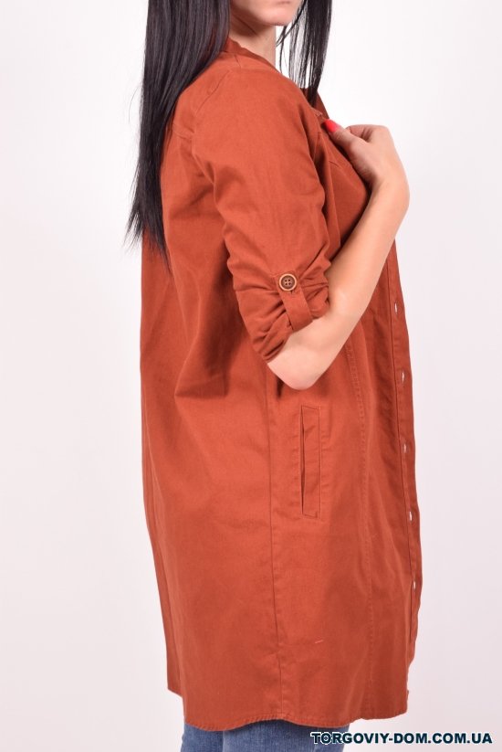 Рубашка-туника женская котоновая (цв.терракотовый) Madoy Размер в наличии : 40 арт.235